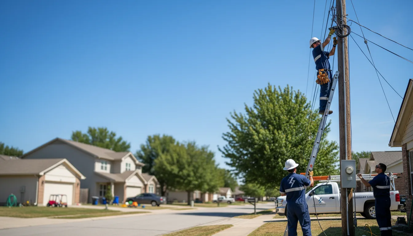 Residential electrician providing installation services in Moulton, AL